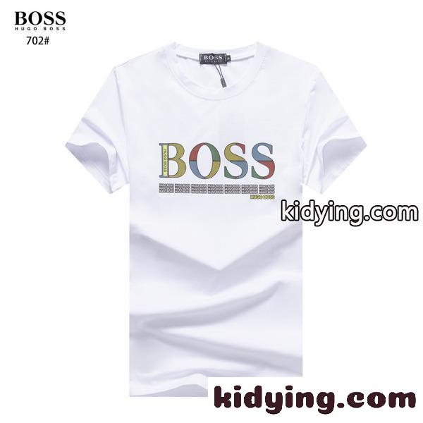 定番 クルーネック 人気 半袖 トップス ヒューゴ・ボス tシャツ コピー 着心地いい 春夏 合わせやすい ホワイト ブラック-1