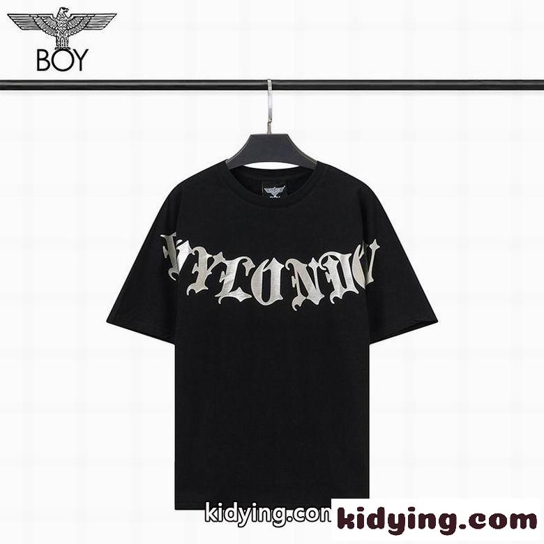 ストリート系 個性的 プリント 定番 快適 クルーネック ボーイロンドン 半袖Tシャツ コピー 春夏 人気 カジュアル-0