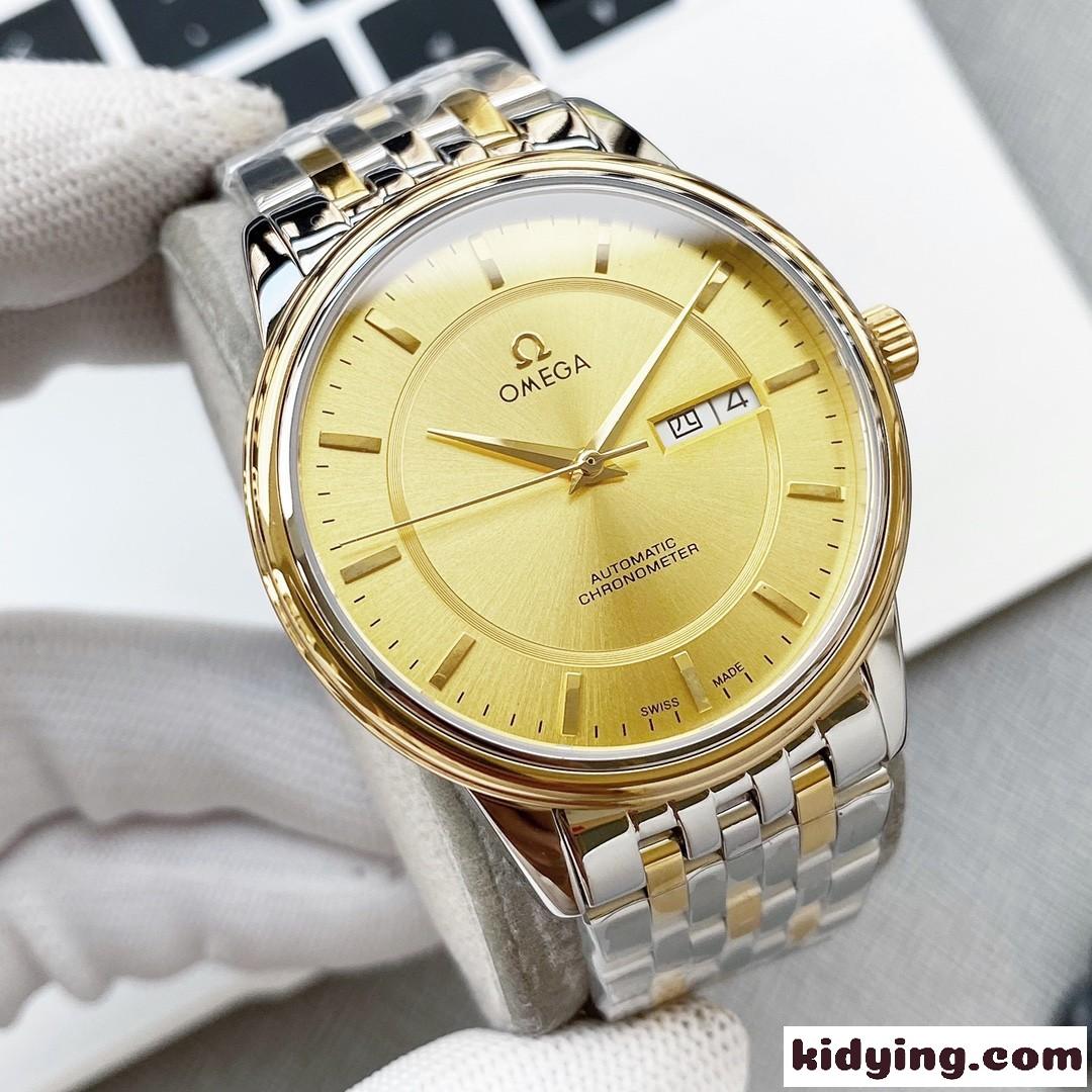 シンプル 40mm 自動巻き ビジネス おしゃれ オメガ 時計 コピー 人気 メンズ 腕時計-5
