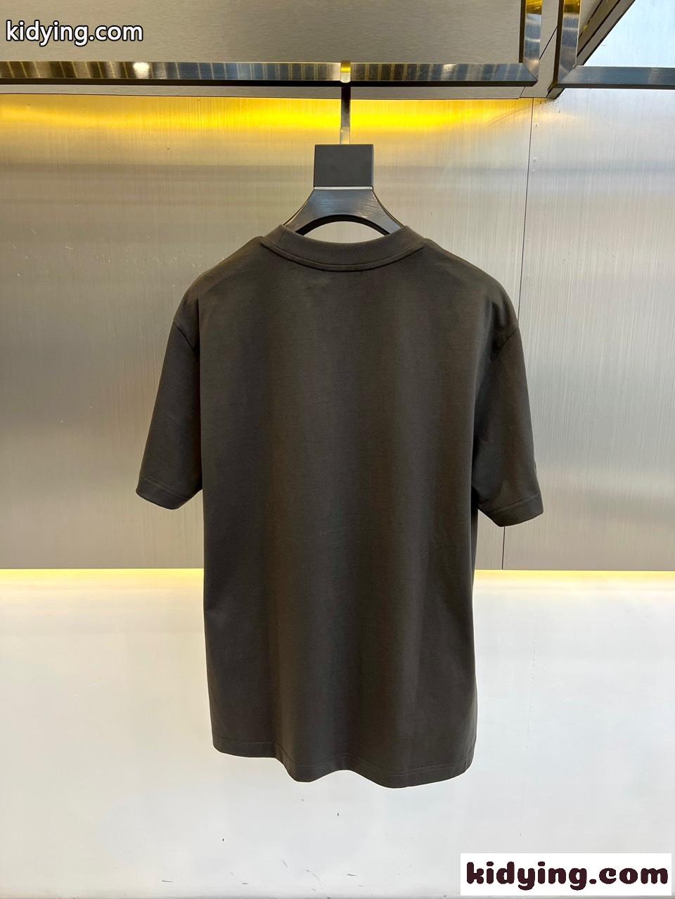 モンクレール Tシャツ コピー カジュアル 定番 クルーネック 半袖Tシャツ グレー-4