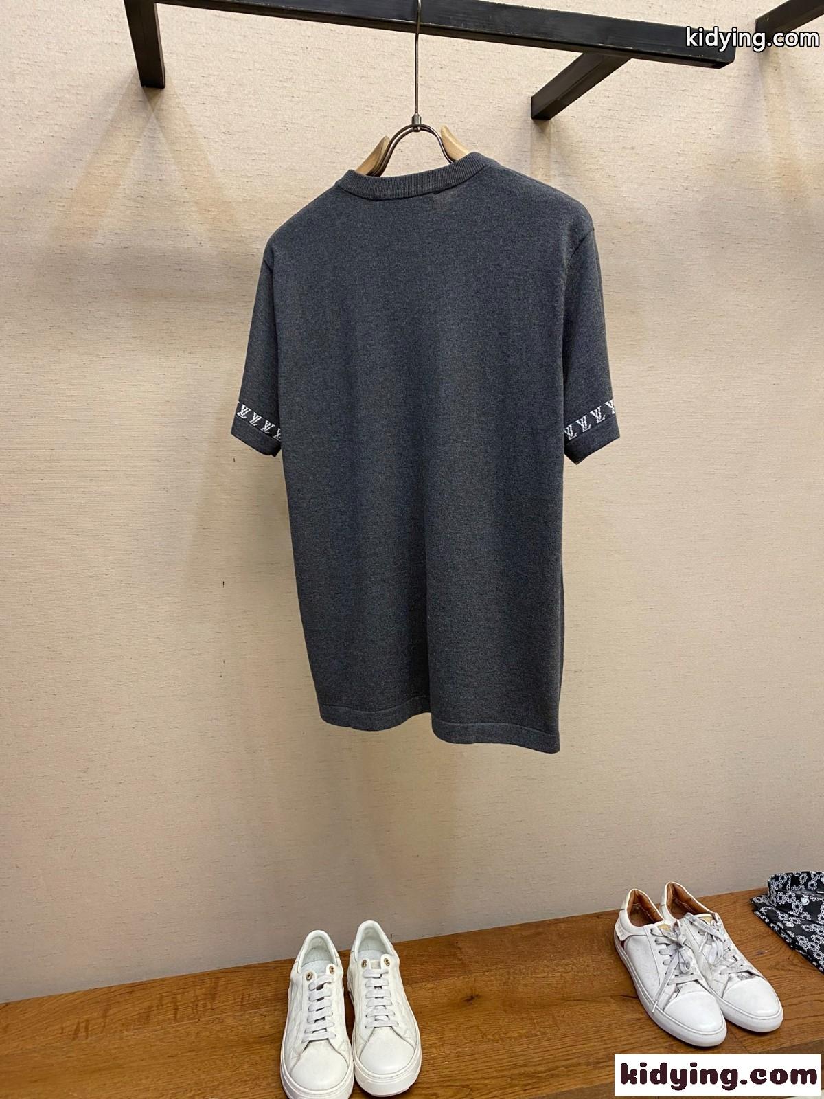 シグネチャー コットンクルーネック ルイ・ヴィトン Tシャツ コピー 半袖 トップス-1