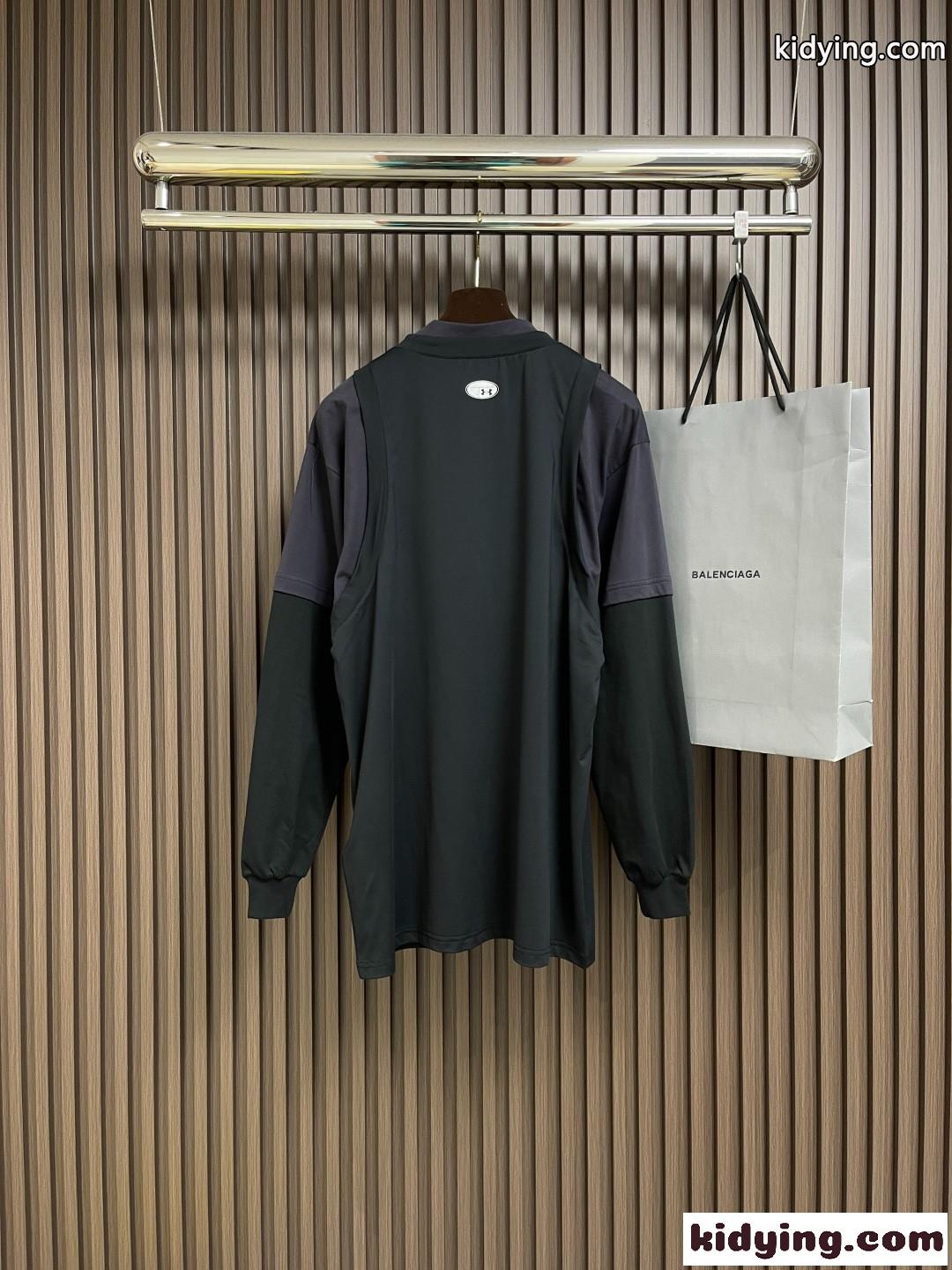 バレンシアガ UNDER ARMOUR トリプルレイヤード Tシャツ コピー ユニセックス-1