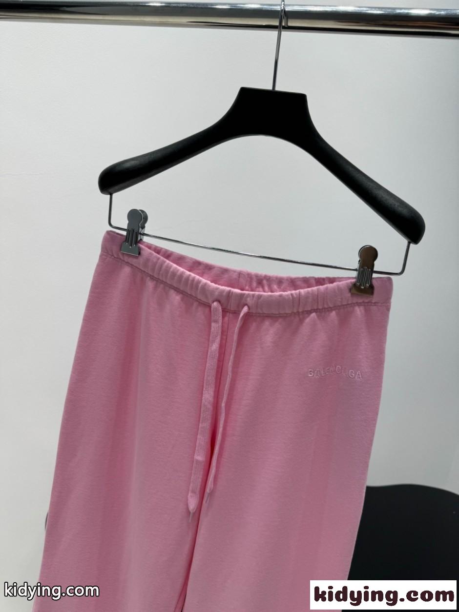 バレンシアガ パンツ コピー シンプル スウェットパンツ 合わせやすい ピンク-2