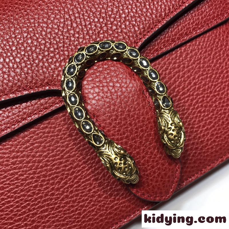 グッチ バッグ コピー 人気 定番 ディオニュソス レザー ミニ ショルダーバッグ レッド-3