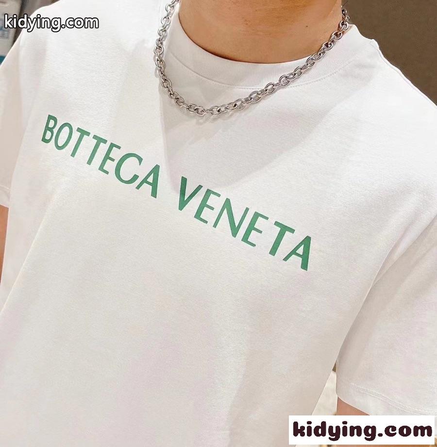 ベーシック ロゴ プリント 着心地いい ボッテガヴェネタ tシャツ コピー クルーネック メンズ トップス-3