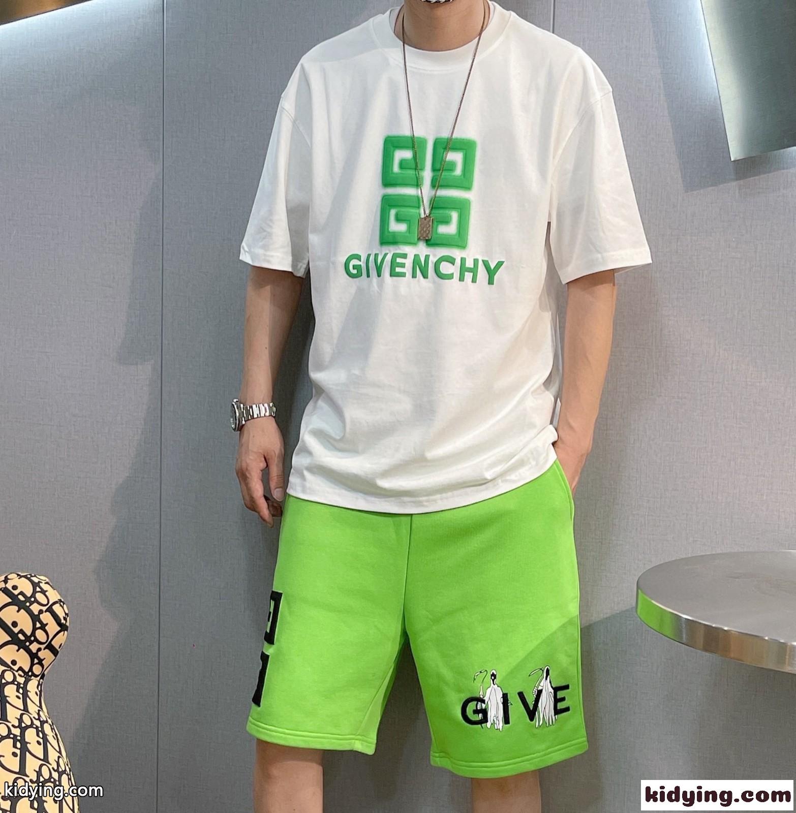 男女兼用 2022SS春夏新作 ゆったり ジバンシィ Tシャツ コピー 半袖 シルケット コットン ロゴ 快適-2