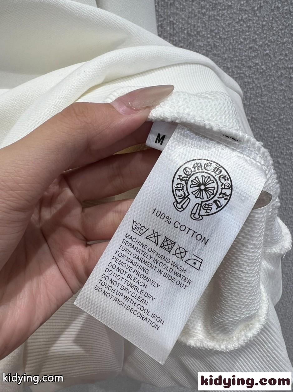 スタイリッシュ プリント コットン スウェットシャツ クロムハーツ Tシャツ 偽物 ホワイト-5