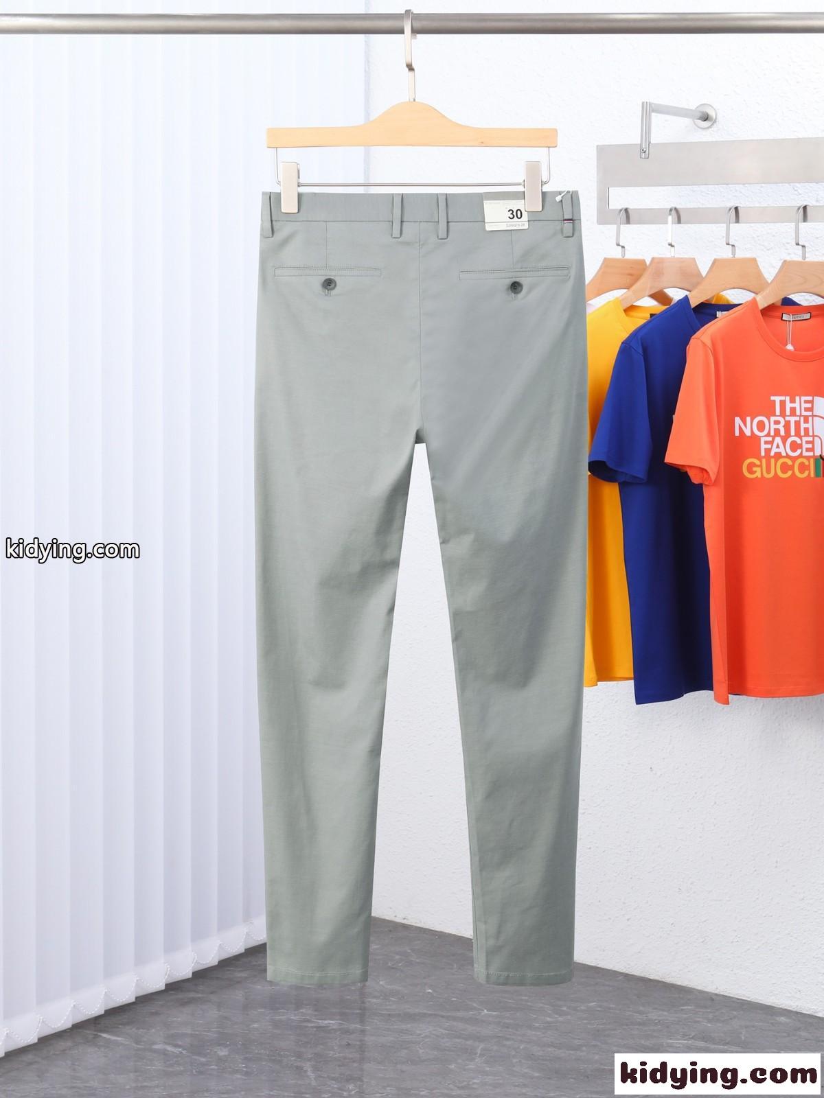 春夏 薄手 快適 カジュアル トムブラウン スラックス コピー 無地 ズボン 通勤 ノータック 上品 定番 快適-2
