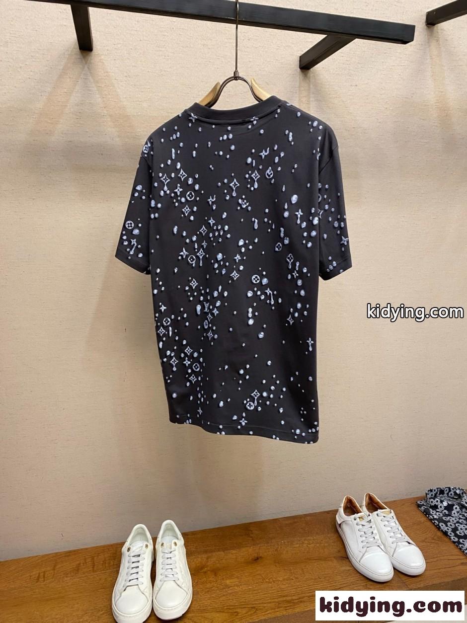 モノグラム ショートスリーブTシャツ ルイ・ヴィトン Tシャツ コピー ブラック-2
