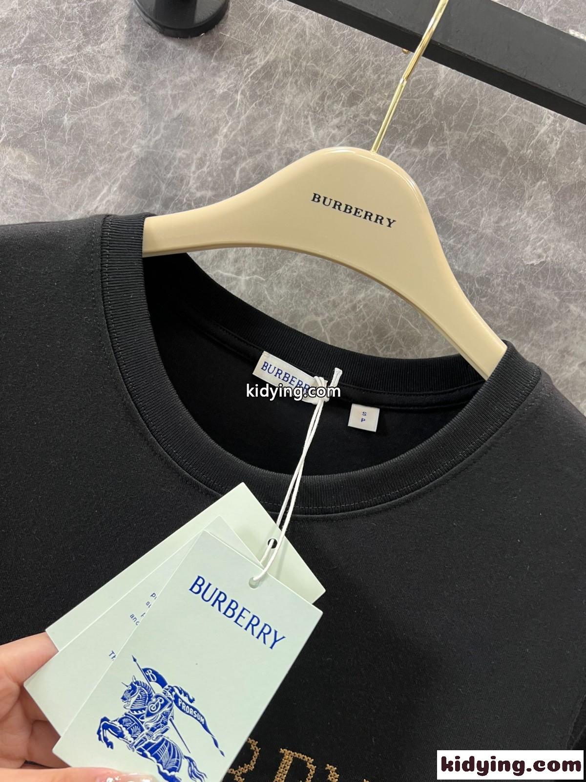 バーバリー クロスステッチ EKD​ コットンTシャツ スーパーコピー ブラック-3