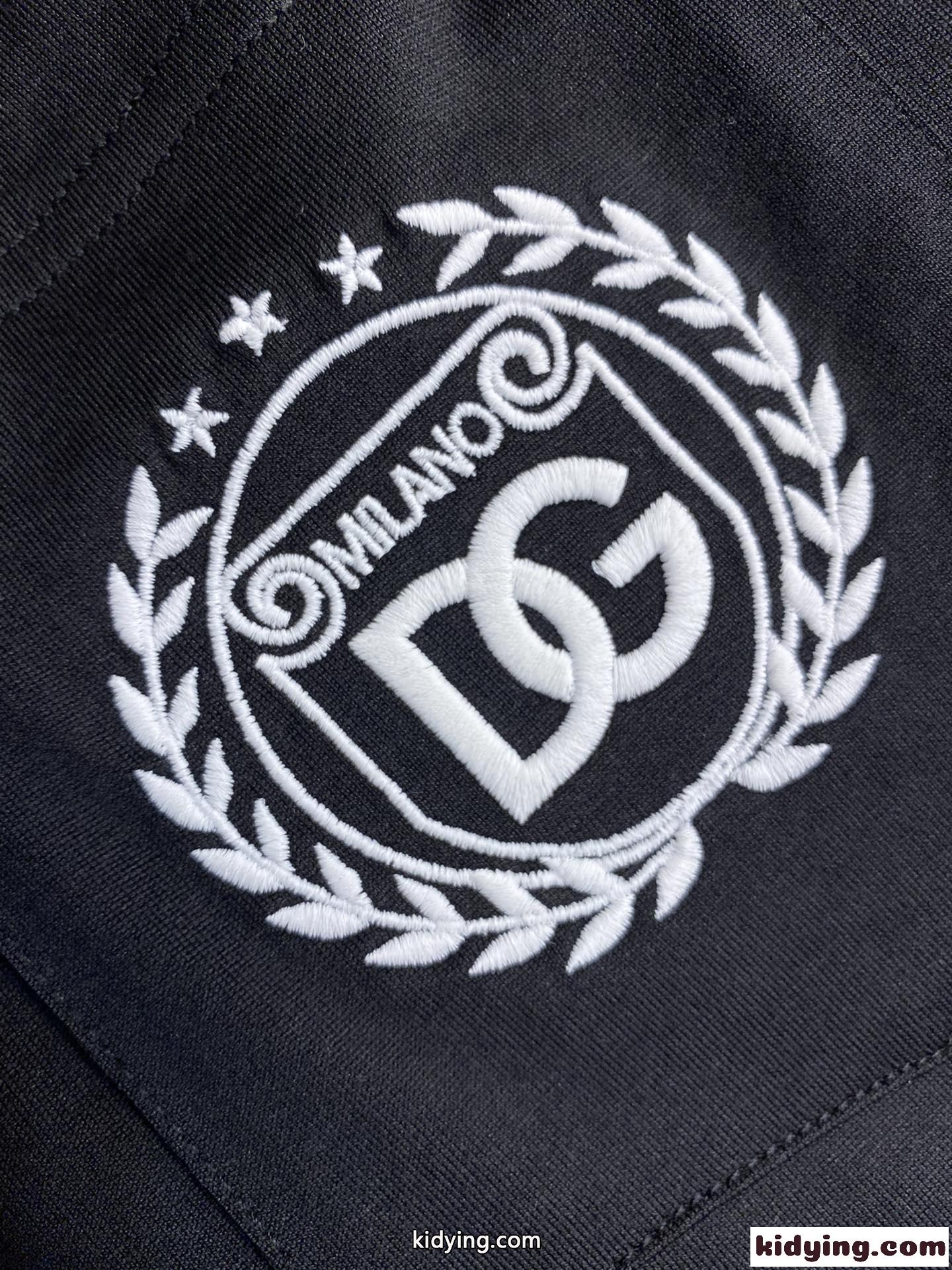 コットン DG MILANOロゴエンブロイダリー ドルチェ&ガッバーナ Tシャツ コピー ブラック-4