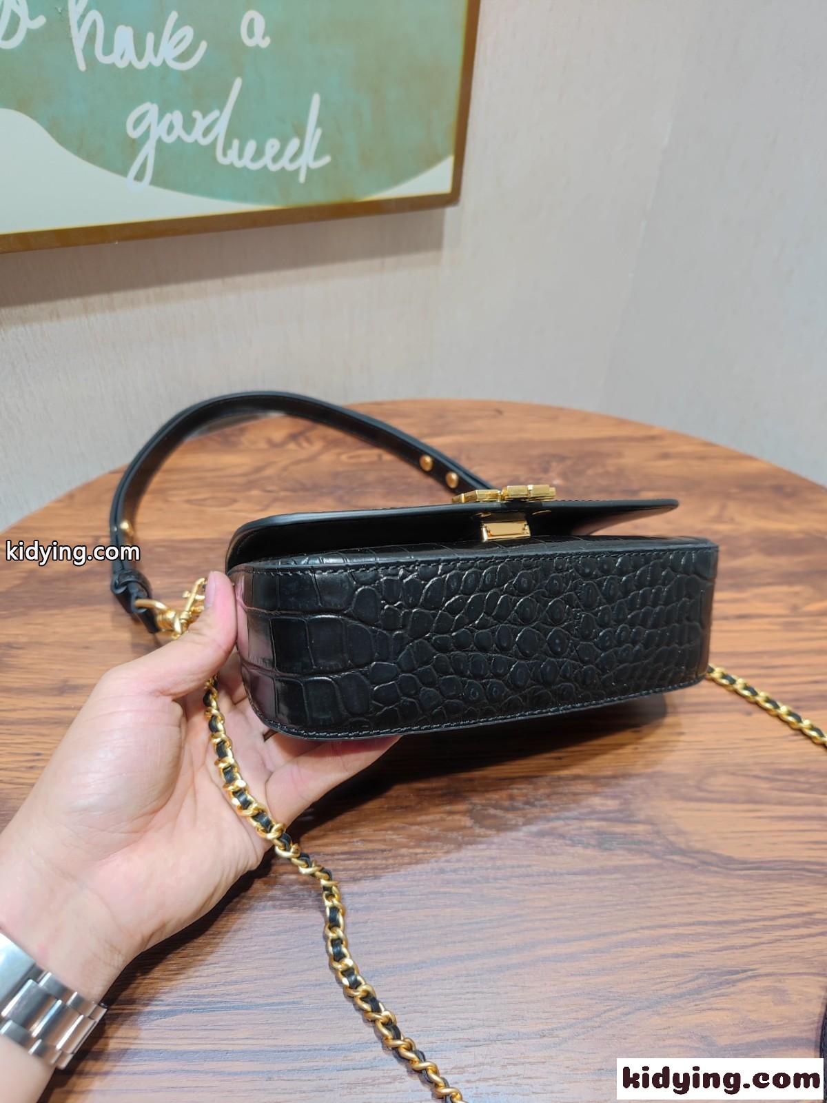フェミニン エレガント クロコダイル エンボス トリーバーチ バッグ コピー ショルダーバッグ-1