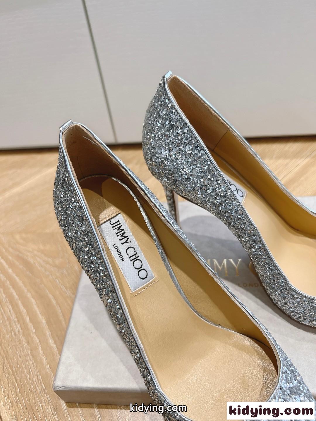 美人度アップ 人気 ピンヒールパンプス ジミーチュウ パンプス スーパーコピー シルバー-4