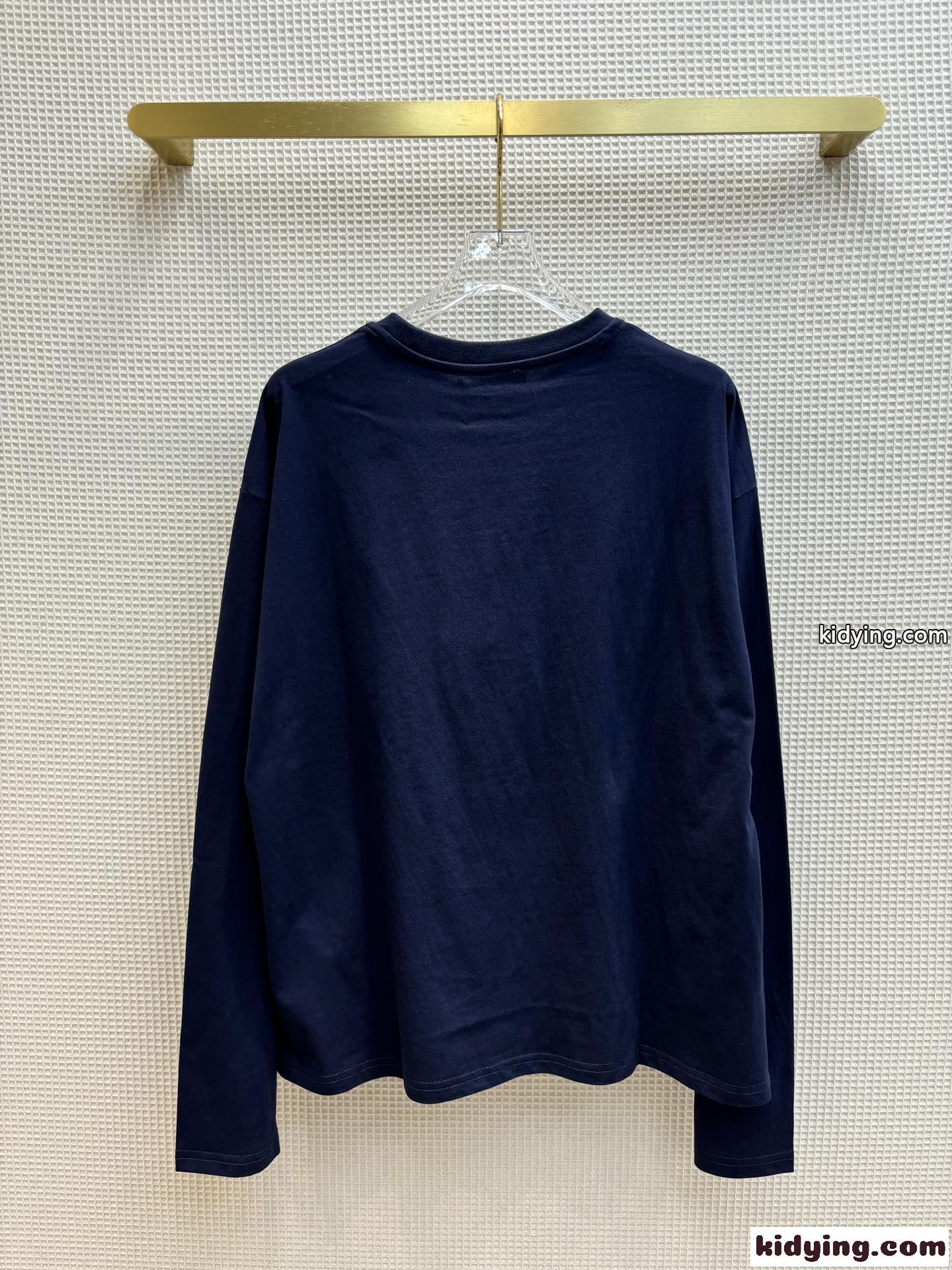 定番 合わせやすい コットン 長袖Tシャツ ミュウミュウ Tシャツ コピー レディース-4