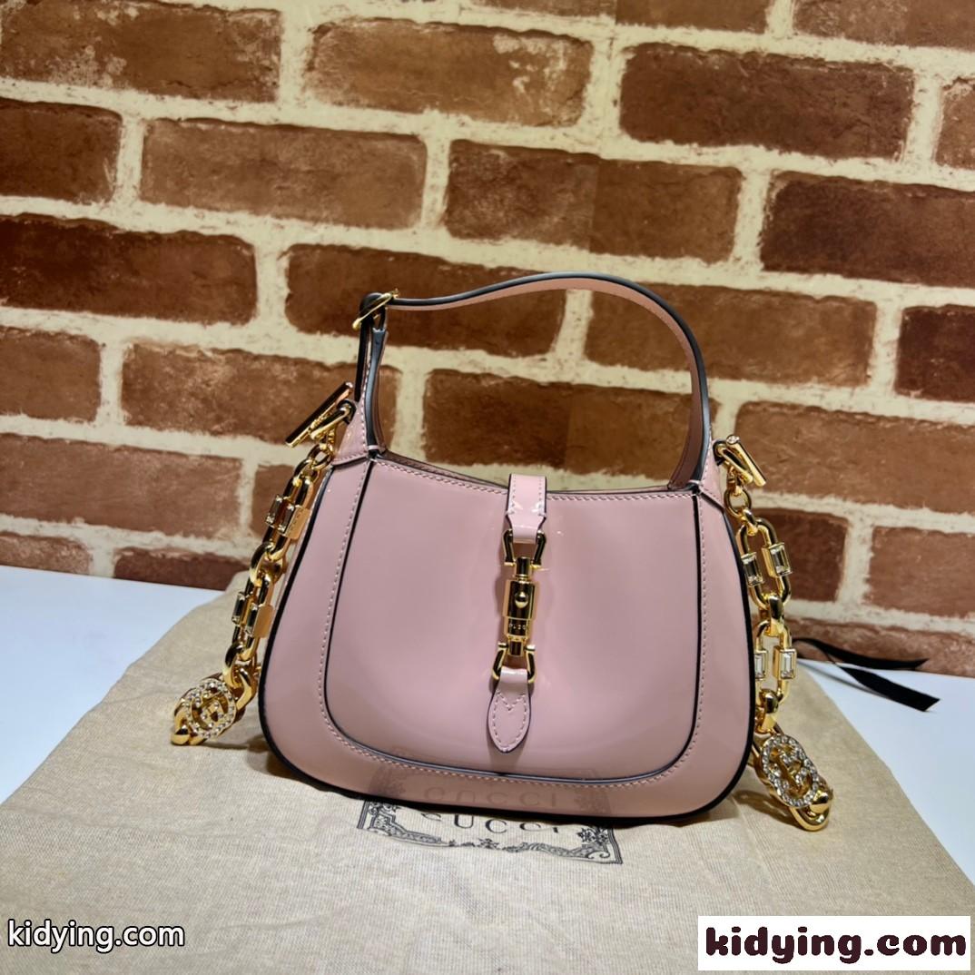 GUCCI グッチ ジャッキー 1961 スモール ショルダーバッグ スーパーコピー ピンク-0