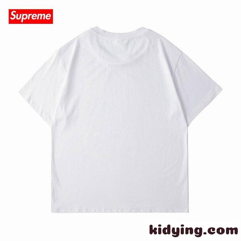 全8色 ゆったり シュプリーム tシャツ コピー おしゃれ 人気 ロゴ ユニセックス クルーネック 定番 カジュアル-2