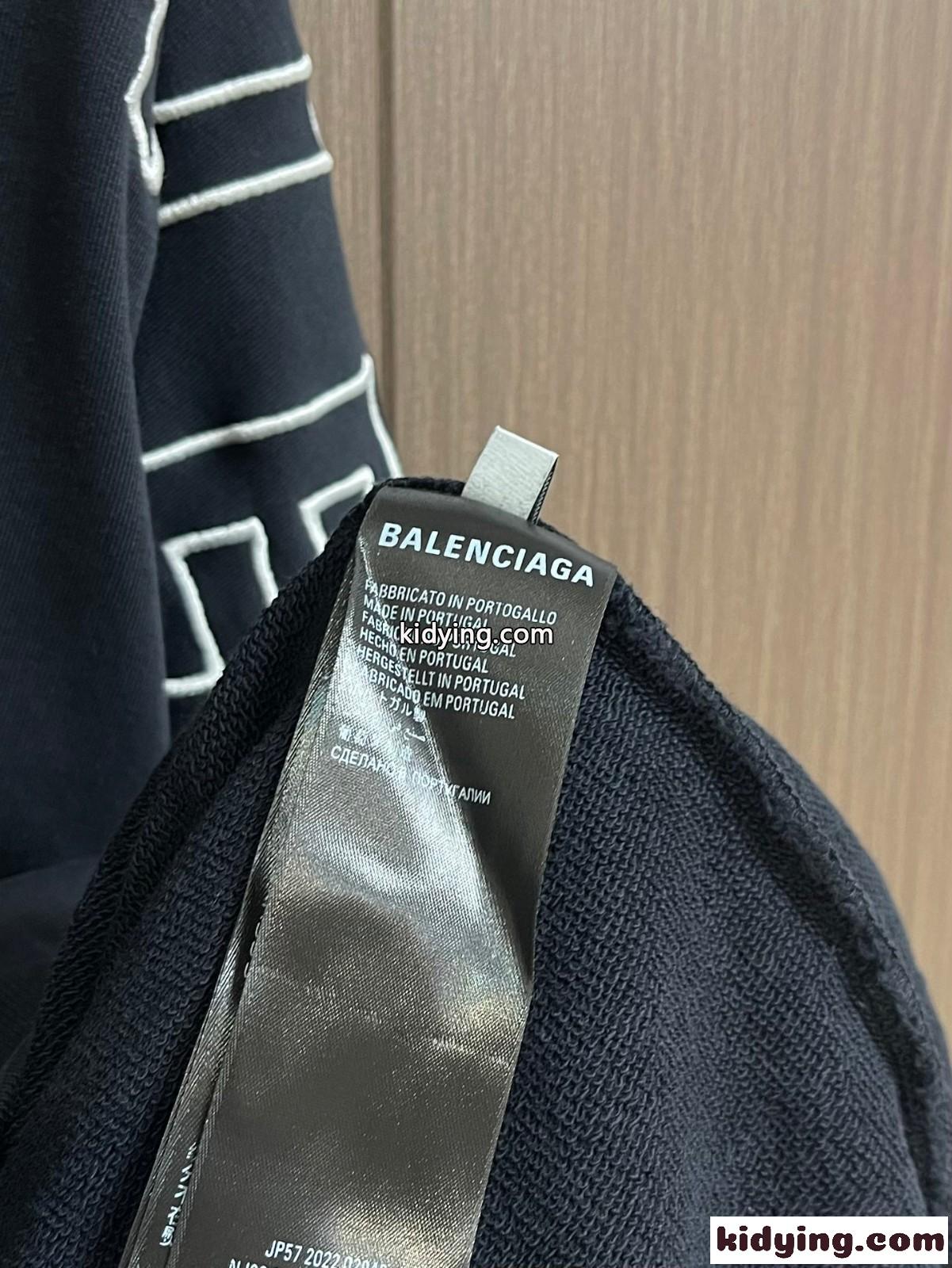 カジュアル バレンシアガ OUTLINE HOODIE オーバーサイズ コピー パーカー-4