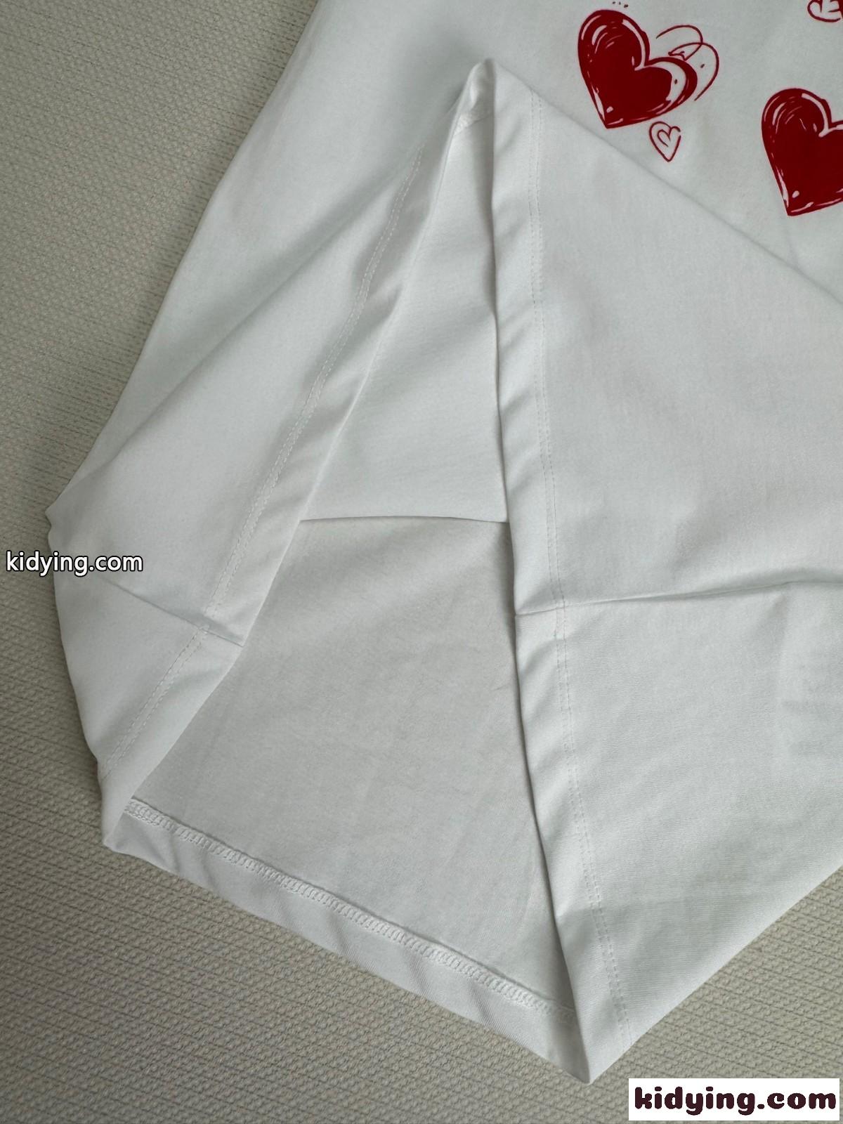 シンプル プリント コットン 半袖Tシャツ イヴ・サンローラン Tシャツ コピー ホワイト-3