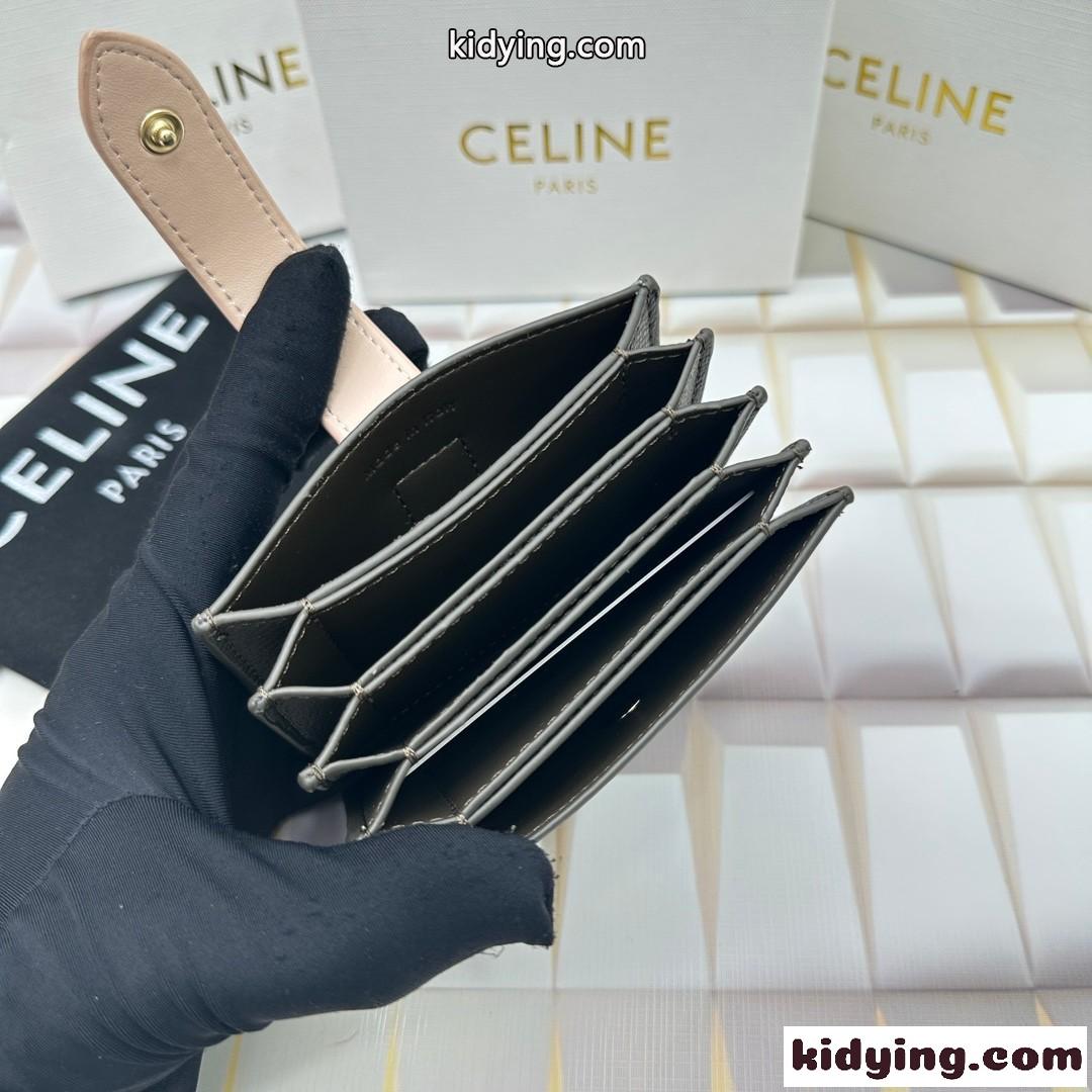 人気 ロゴ セリーヌ CELINE アコーディオン カードホルダー コピー-4