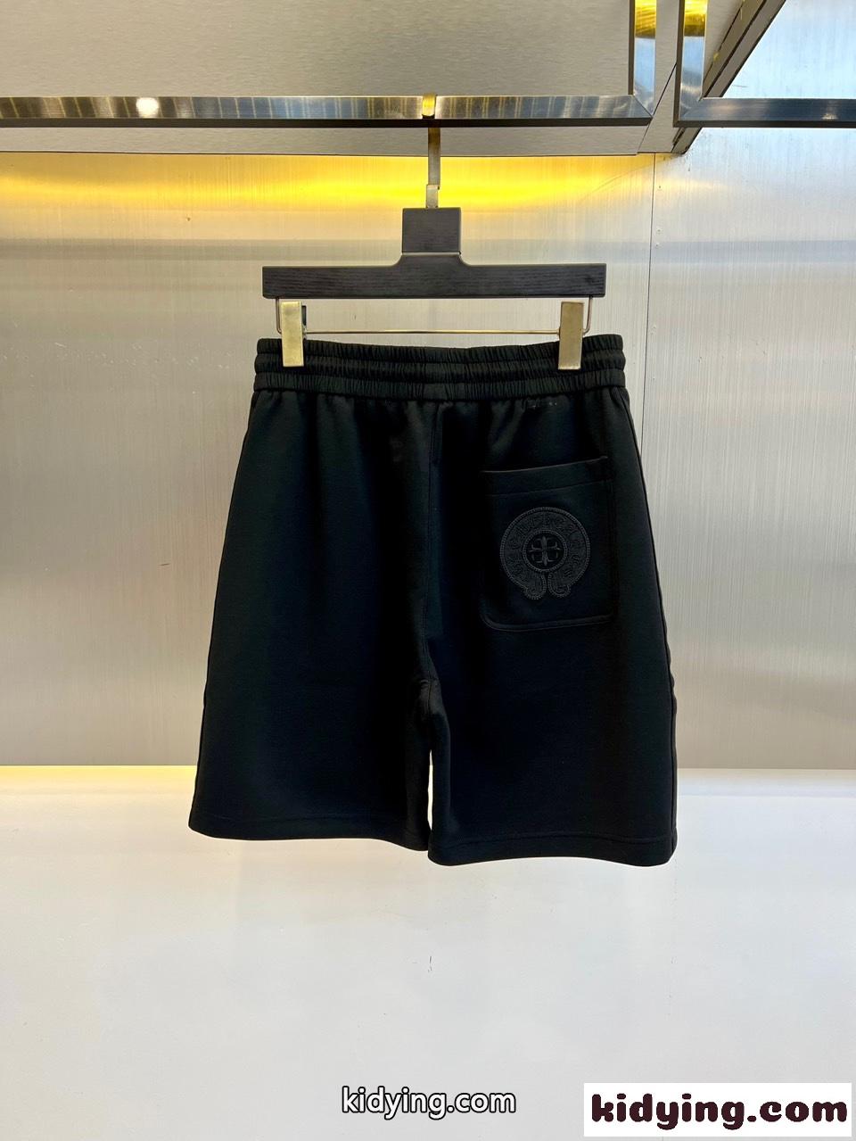 定番 カジュアル クロムハーツ パンツ 偽物 春夏 ショートパンツ ブラック-1