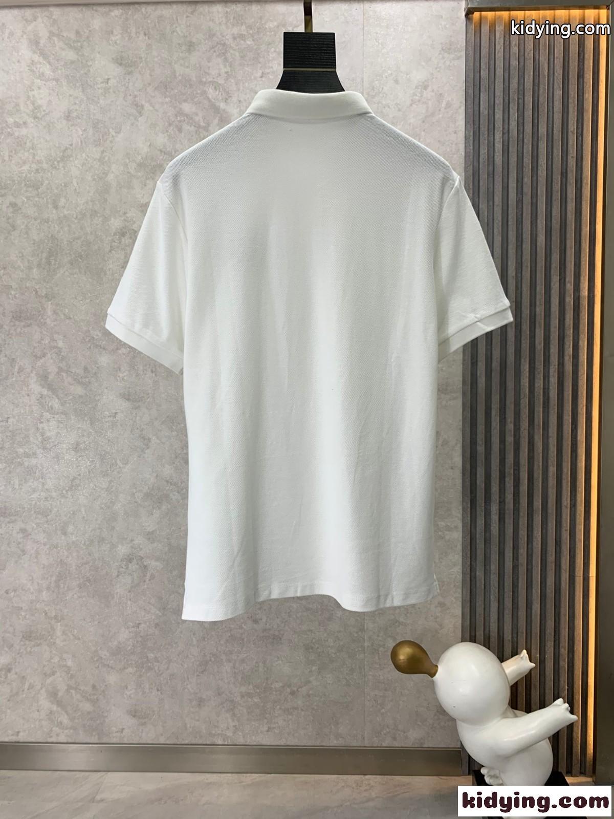 コットンピケ エンブロイダリー ポロシャツ ドルチェ&ガッバーナ Tシャツ コピー ホワイト-2