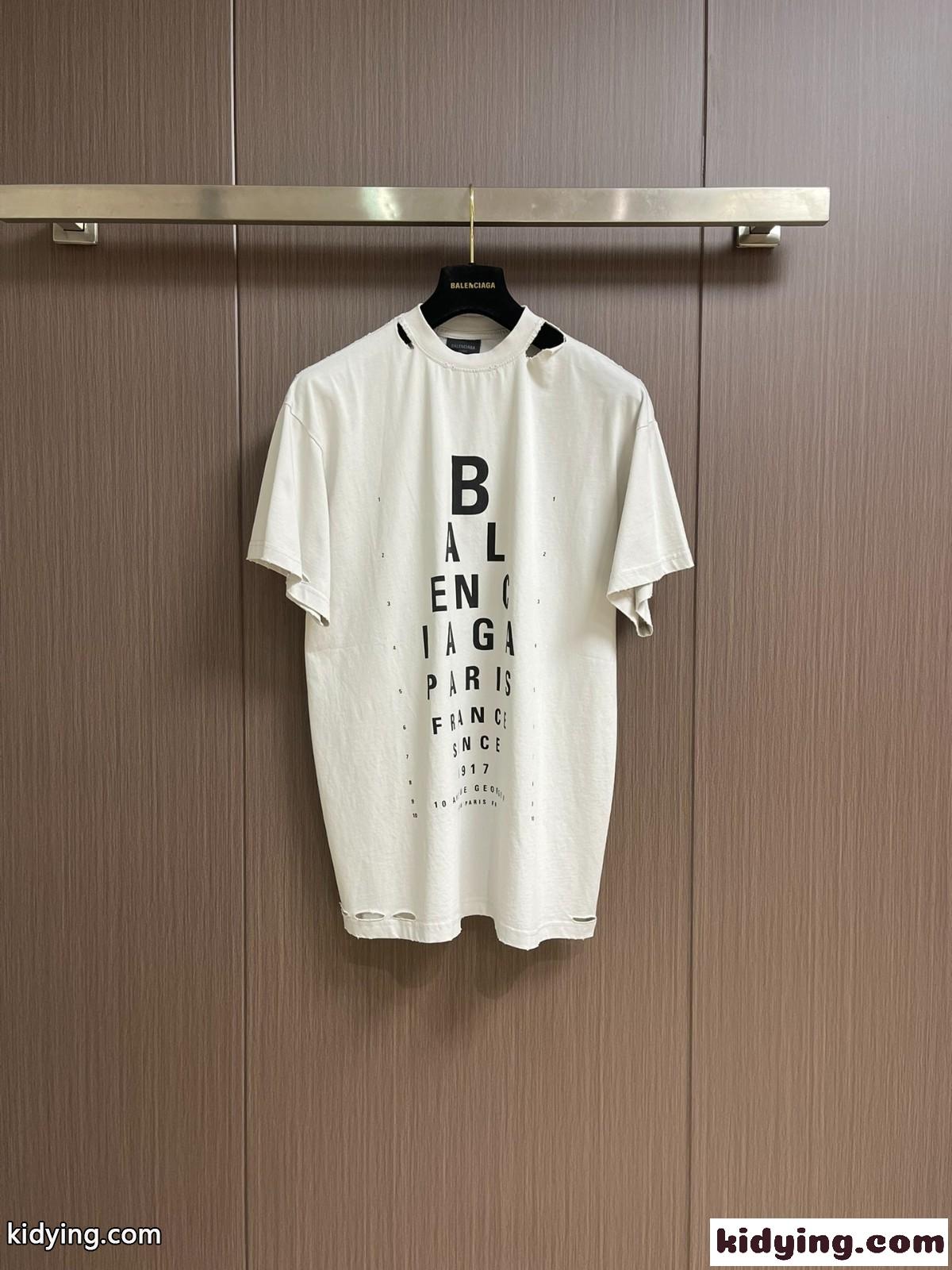 大人気 Optical オーバーサイズTシャツ バレンシアガ Tシャツ コピー ホワイト-0