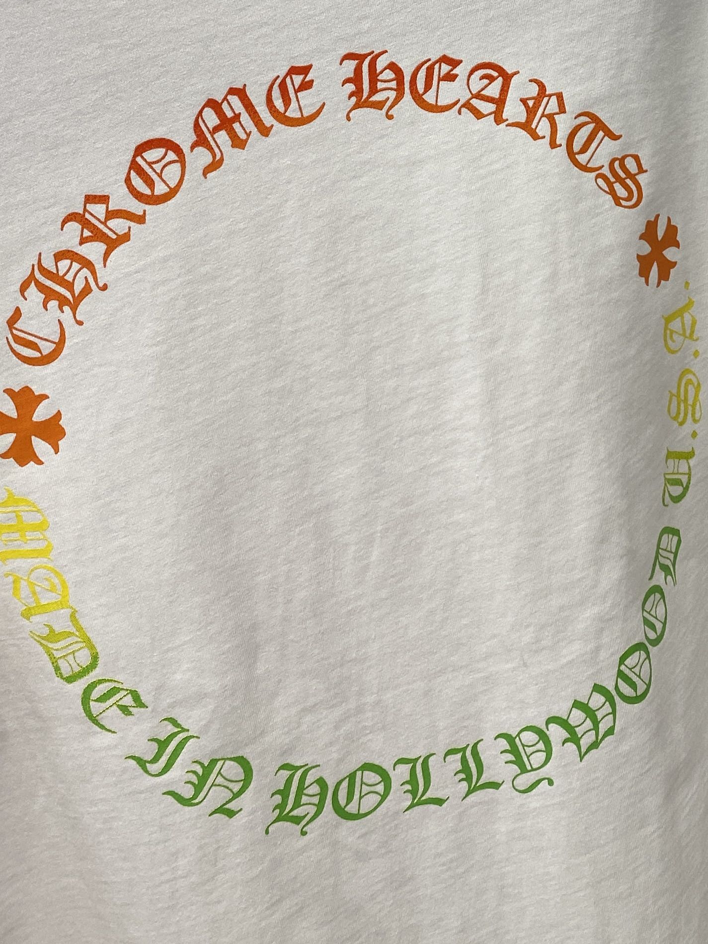 おしゃれ シンプル クルーネック プリント 長袖Tシャツ クロムハーツ Tシャツ コピー ホワイト-4