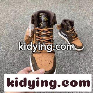 Air Jordan 1×LV限定連名代金 高庆LV連名AJ1ジョーダン1代AJ1ジョー1高庆LV連名トップクオリティ オフホワイト 新作 シューズ コピー-4