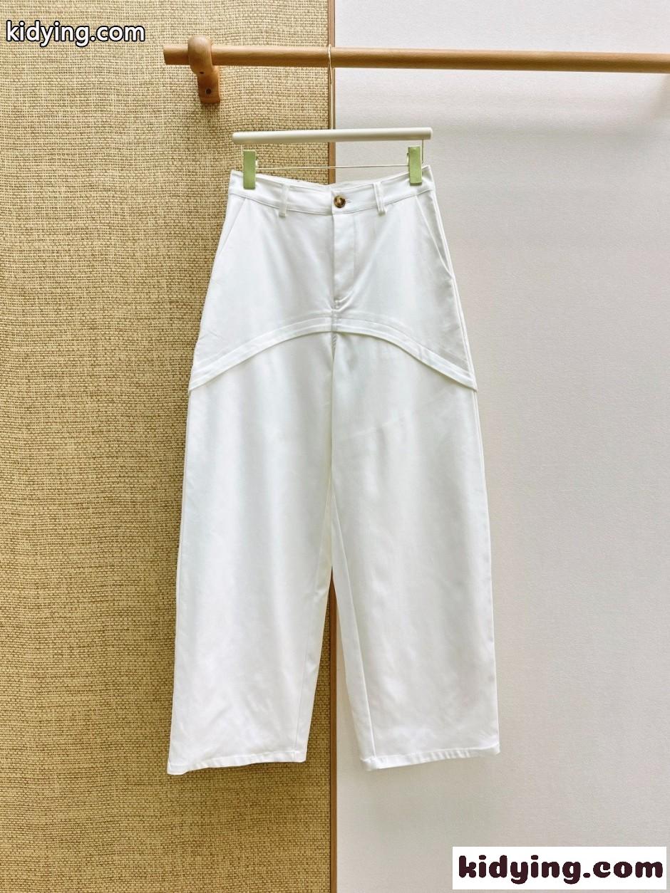 おしゃれ 合わせやすい カジュアルパンツ ロエベ パンツ コピー ホワイト-2