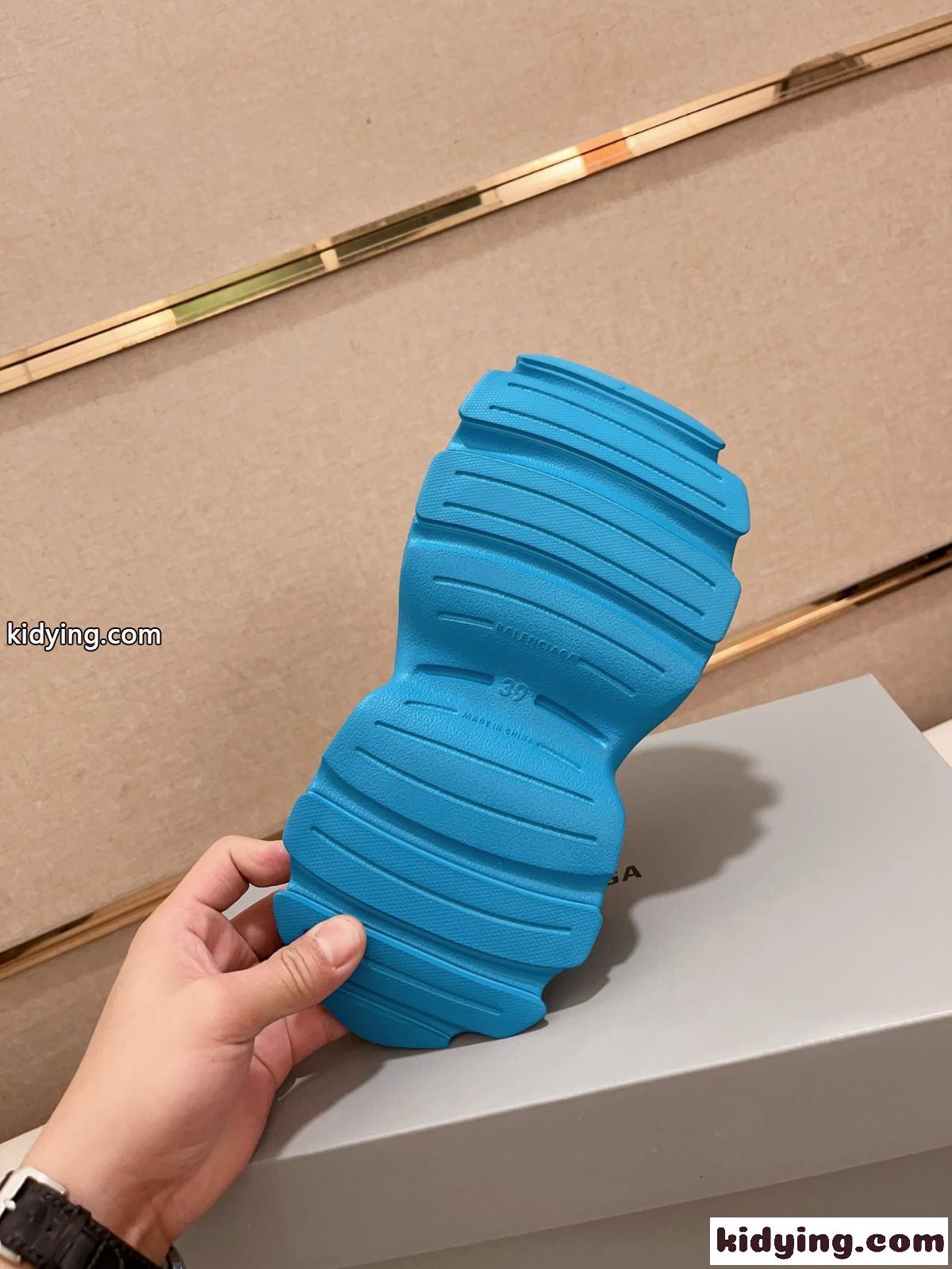 Balenciaga HD カットアウト ミュール バレンシアガ サンダル スーパーコピー ブルー-4