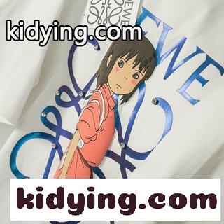 おしゃれ ゆったり 体型カバー プリント ロエベ tシャツ コピー コットン リラックス 快適 カジュアル-2