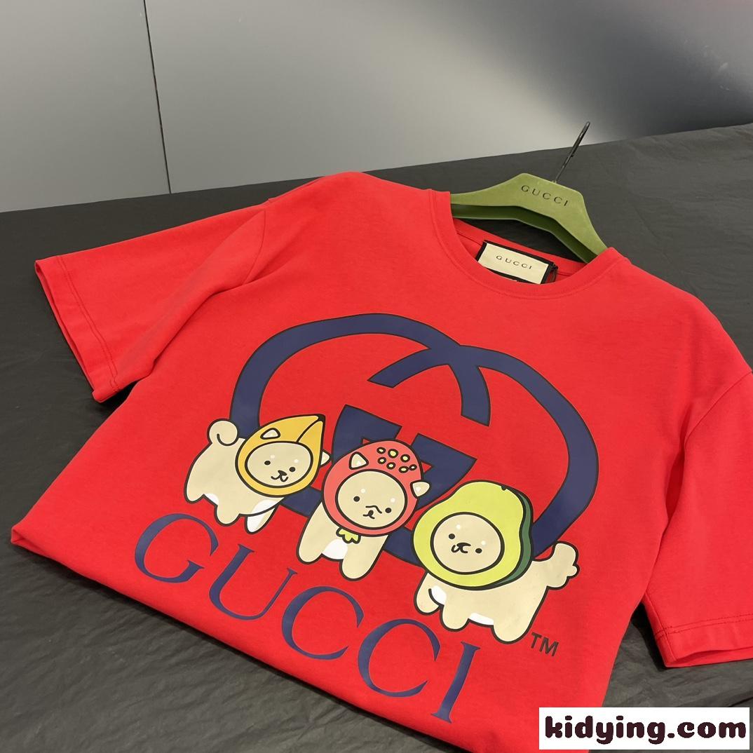 Angela Nguyen ロゴプリント コットンジャージー Tシャツ グッチ Tシャツ コピー ユニセックス-4