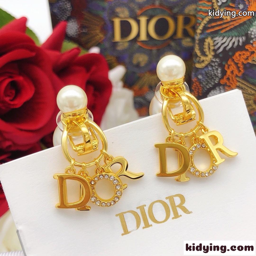 Dior Tribales クリップイヤリング クリスチャン・ディオール ピアス 偽物 ゴールド-1