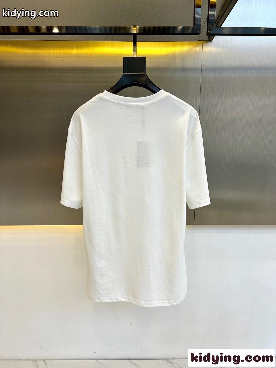 アルマーニ Tシャツ コピー カジュアル シンプル ロゴ入り 半袖Tシャツ ホワイト-3