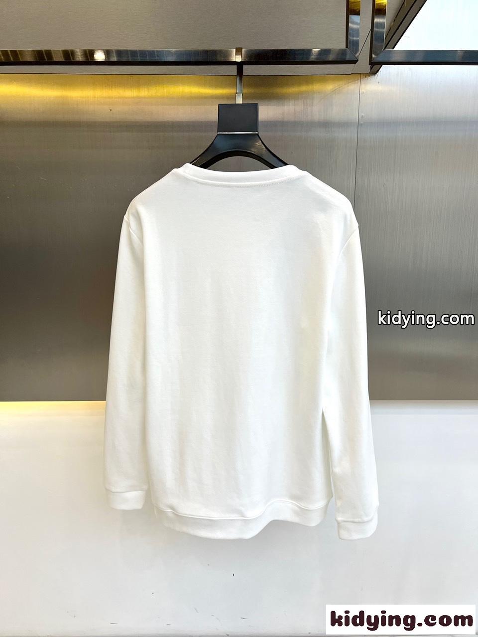 ロゴプリント コットン スウェットシャツ ジバンシィ Tシャツ コピー ホワイト-4