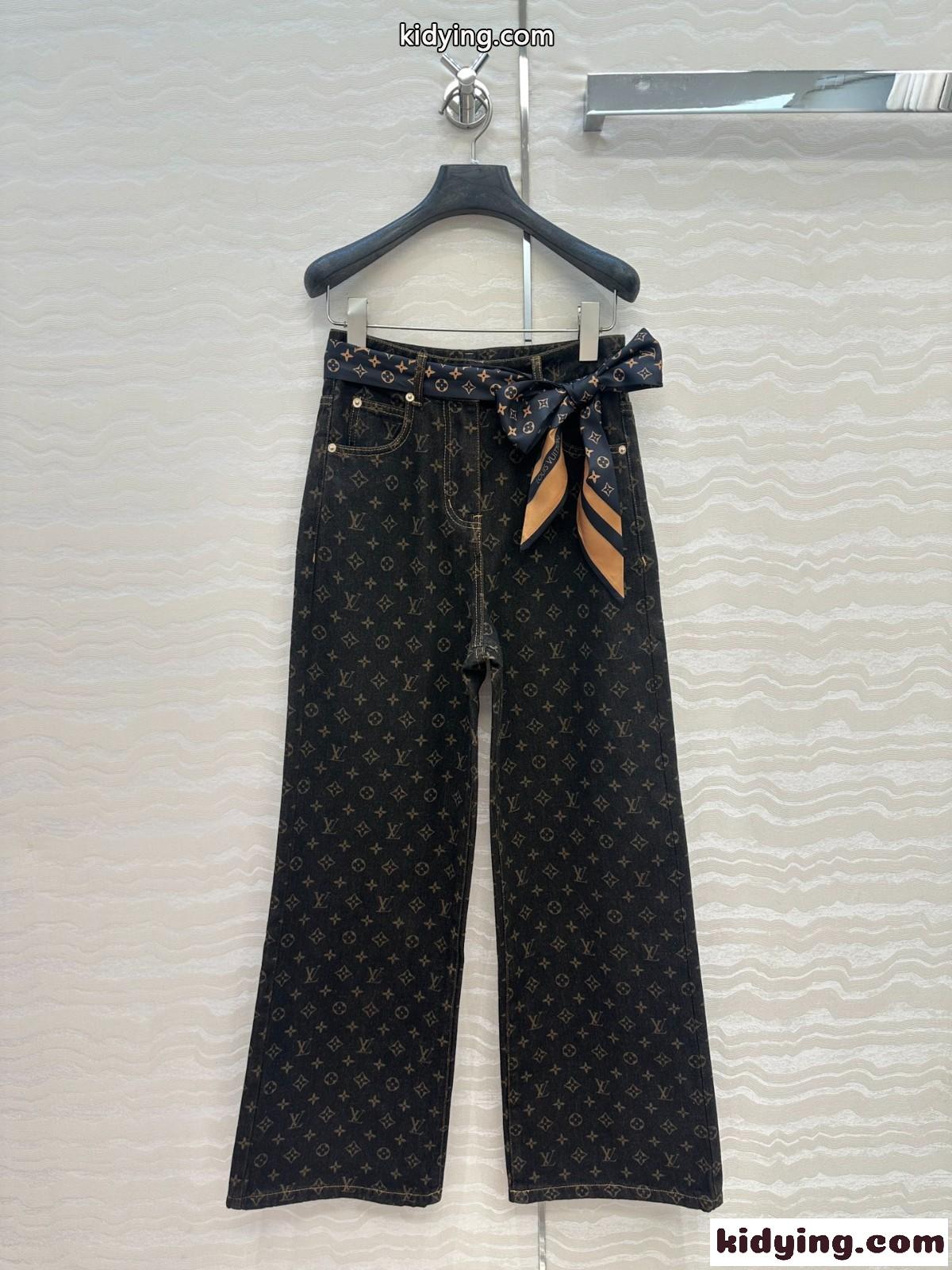 お洒落 モノグラム デニムパンツ ルイ・ヴィトン ジーンズ コピー 上品-2