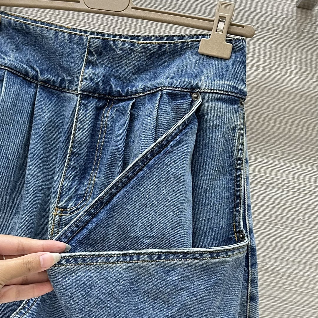 注目される デニム トラウザーズ ロエベ パンツ コピー レディース-2