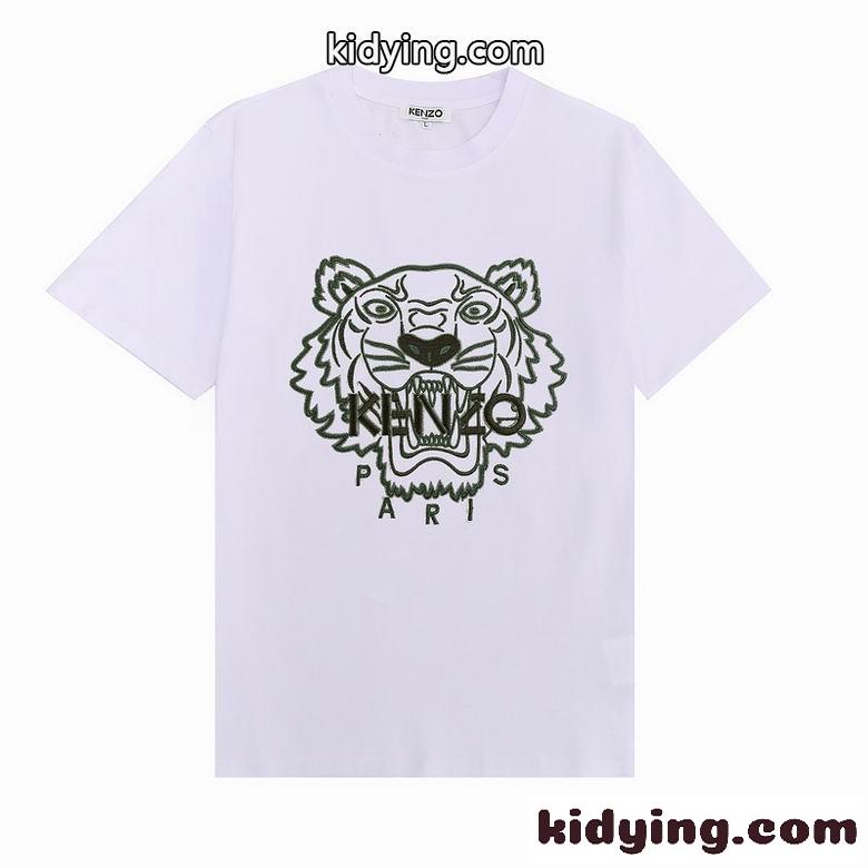 ケンゾー tシャツ コピー 半袖 合わせやすい 人気 おしゃれ タイガー 刺繍 クルーネック-0