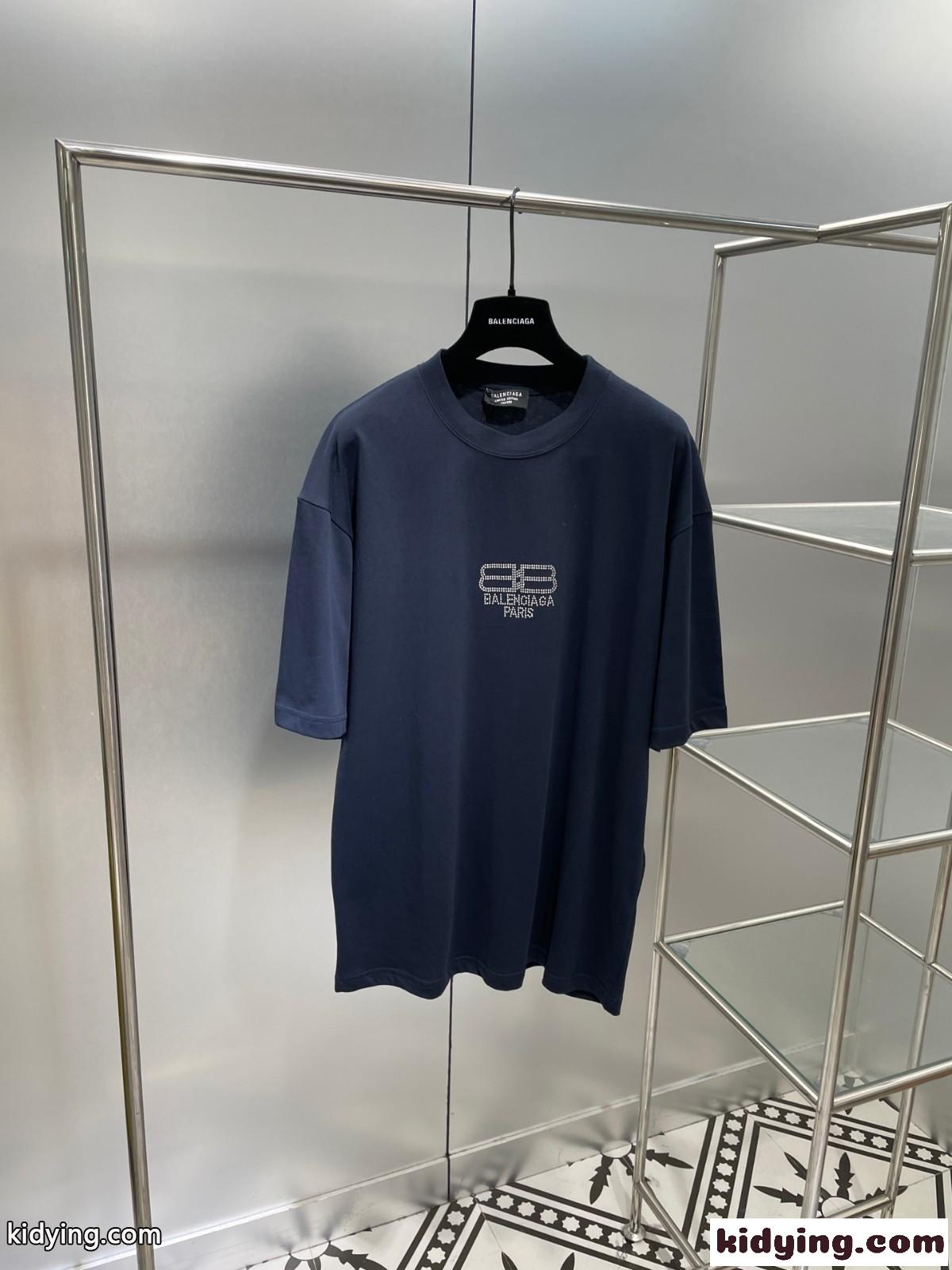 男女兼用 カジュアル お洒落 ゆったり バレンシアガ 半袖tシャツ コピー 体型カバー トップス-0