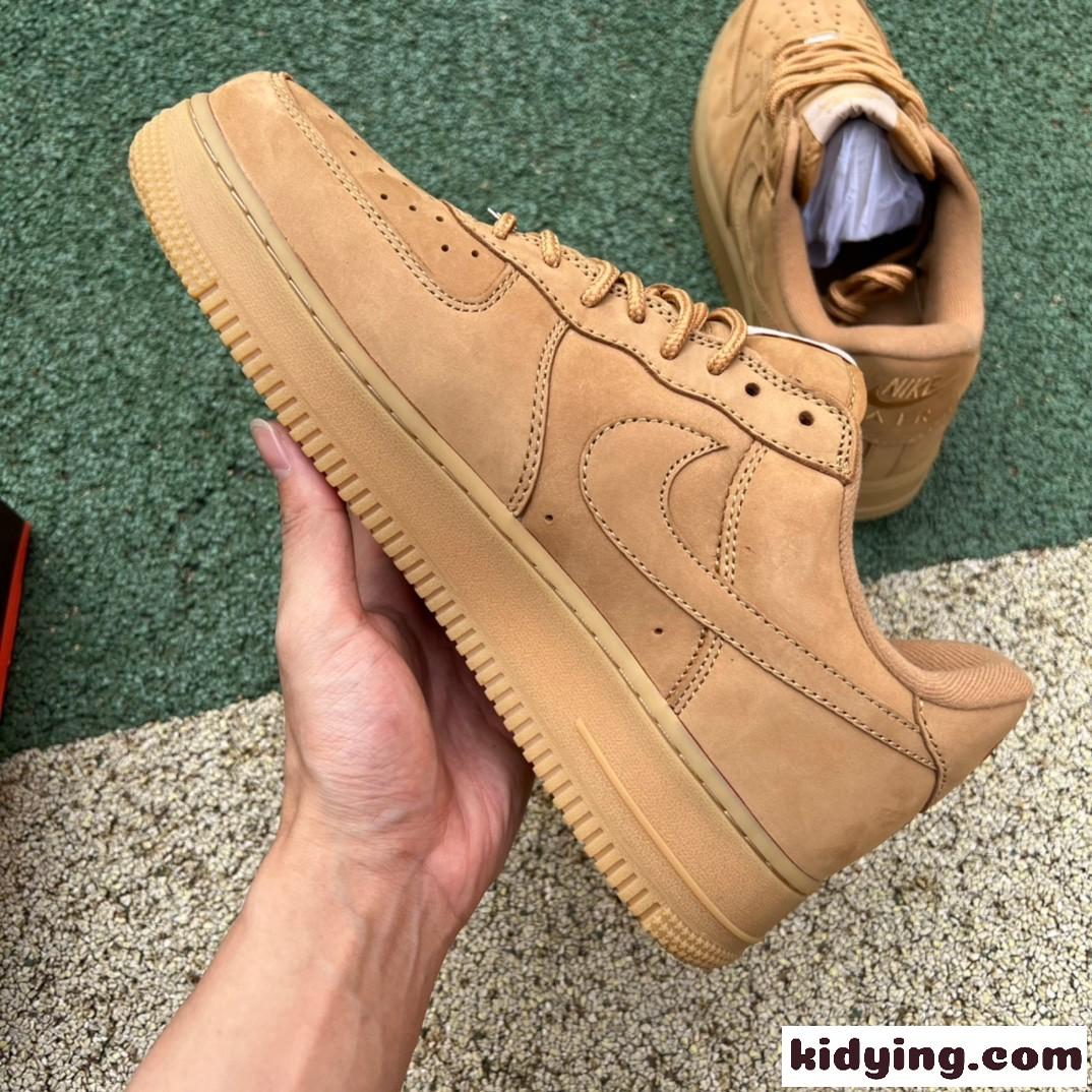 Supreme x Nike Air Force 1 AF1 カーキ 人気 シュプリーム スニーカー コピー コンフォート おしゃれ 定番 レディース メンズ-2