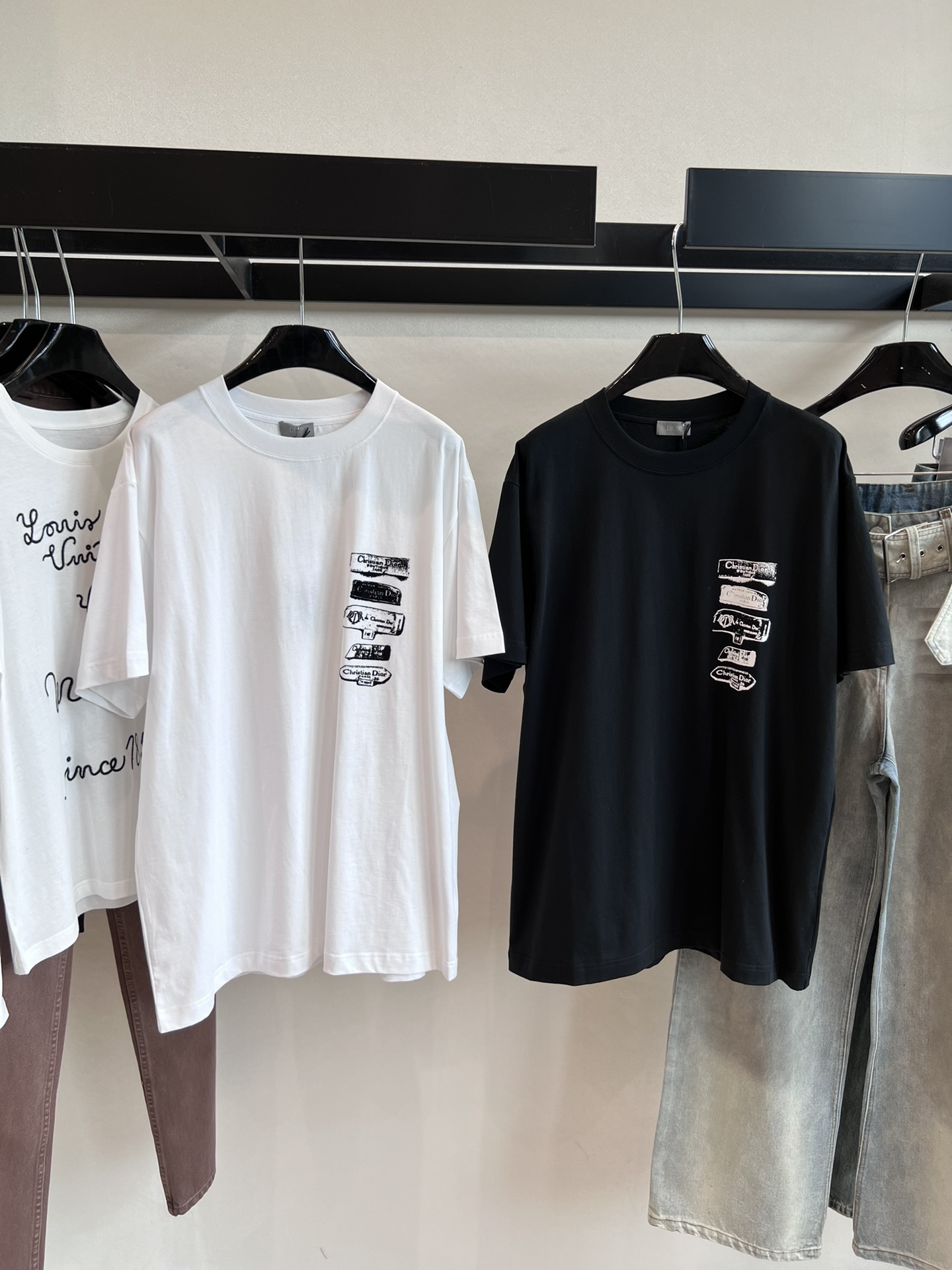 今季のおすすめディオールtシャツコーデ偽物 暖かい トップス 半袖 柔らかい シンプル プリント ホワイト-0