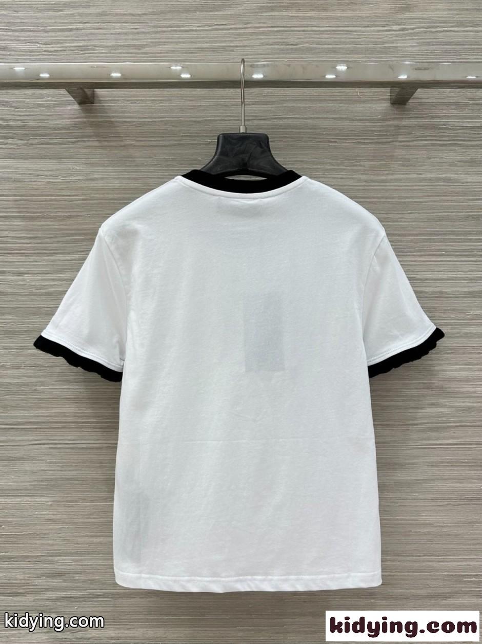 人気 カジュアル ロゴ入り コットン 半袖Tシャツ グッチ Tシャツ コピー ホワイト-4