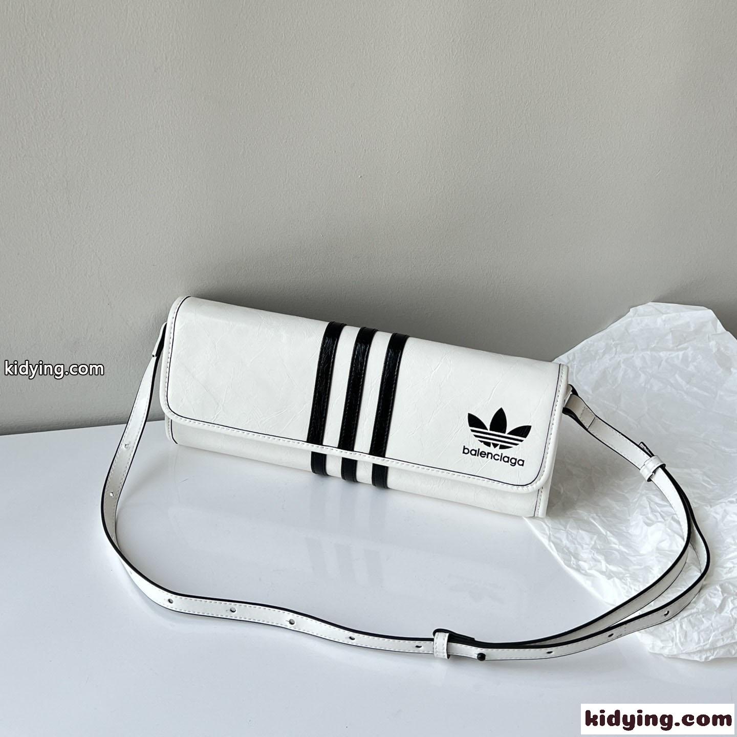 BALENCIAGA×adidas レディース ショルダーウォレット バレンシアガ バック コピー ホワイト-0