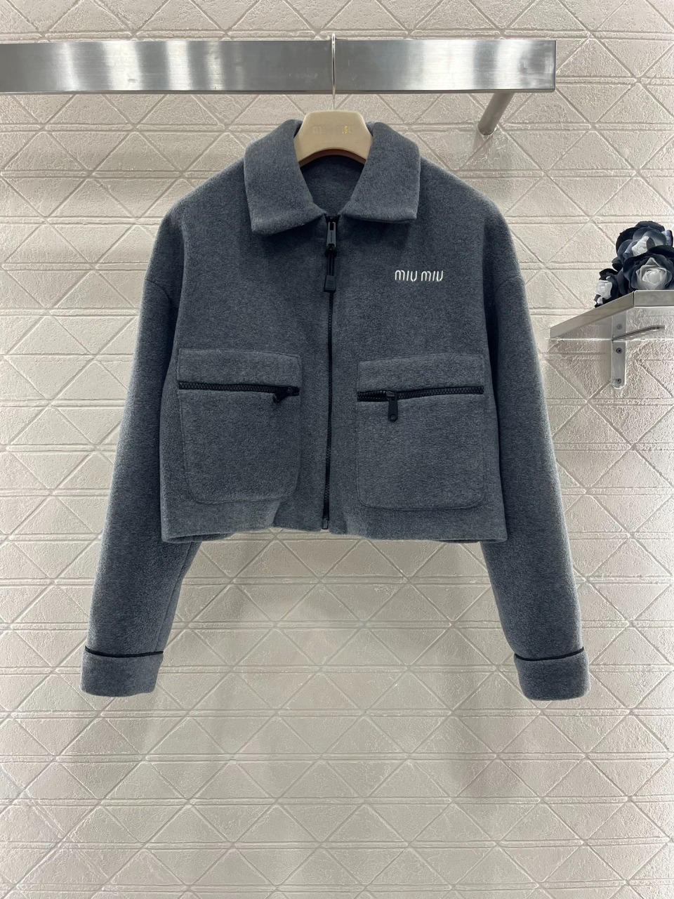 ミュウミュウコートＮ級品 トップス アウター ジャケット 柔軟 ふんわり 100％綿 2色可選-0