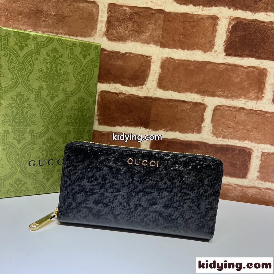 GUCCI スクリプト ジップアラウンドウォレット グッチ 財布 コピー 772642 ブラック-1