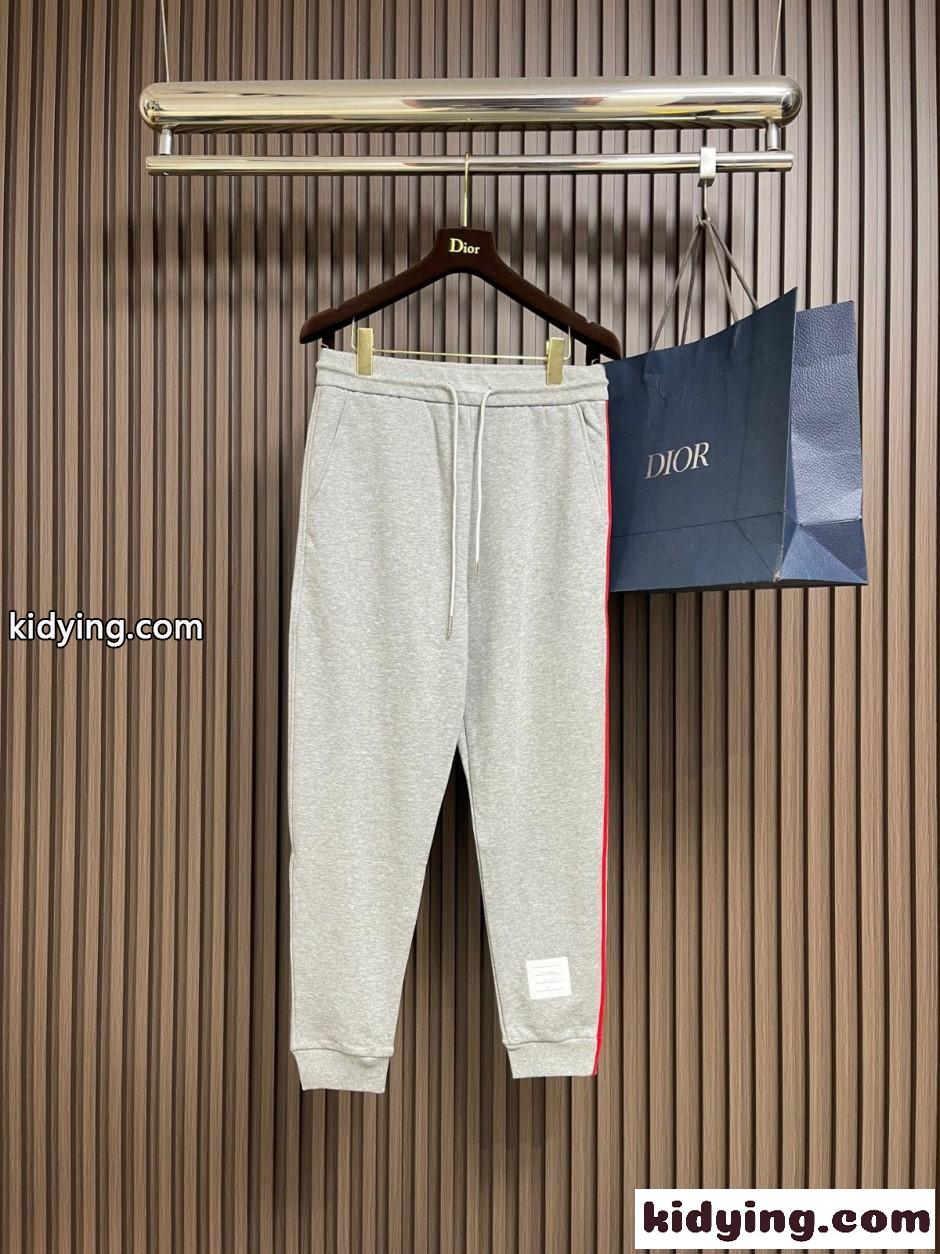 カジュアル サイドライン スウェットパンツ トムブラウン パンツ 偽物 グレー-0