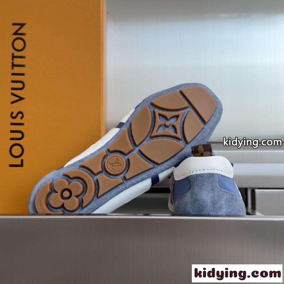 LV スニーカリーナ メリージェーン ルイ・ヴィトン スーパーコピー レディースシューズ ブルー-4