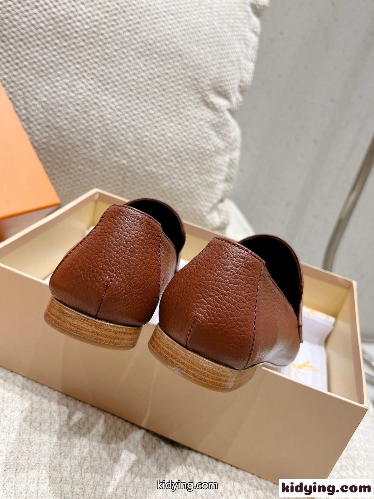 ルイヴィトン LV カプリ・ライン ローファー スーパーコピー ブラウン-1