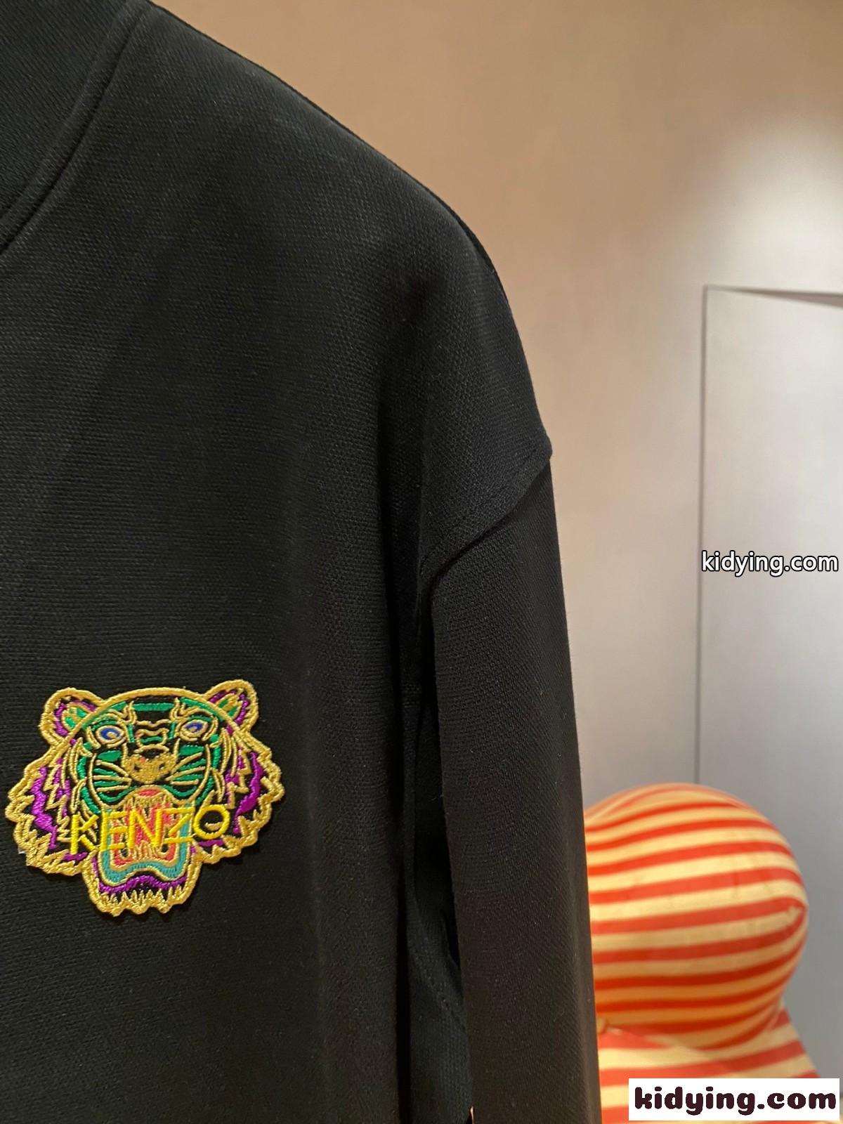 オーバーサイズ タイガー ケンゾー ジャケット コピー スタンドネック アウター ブラック-2