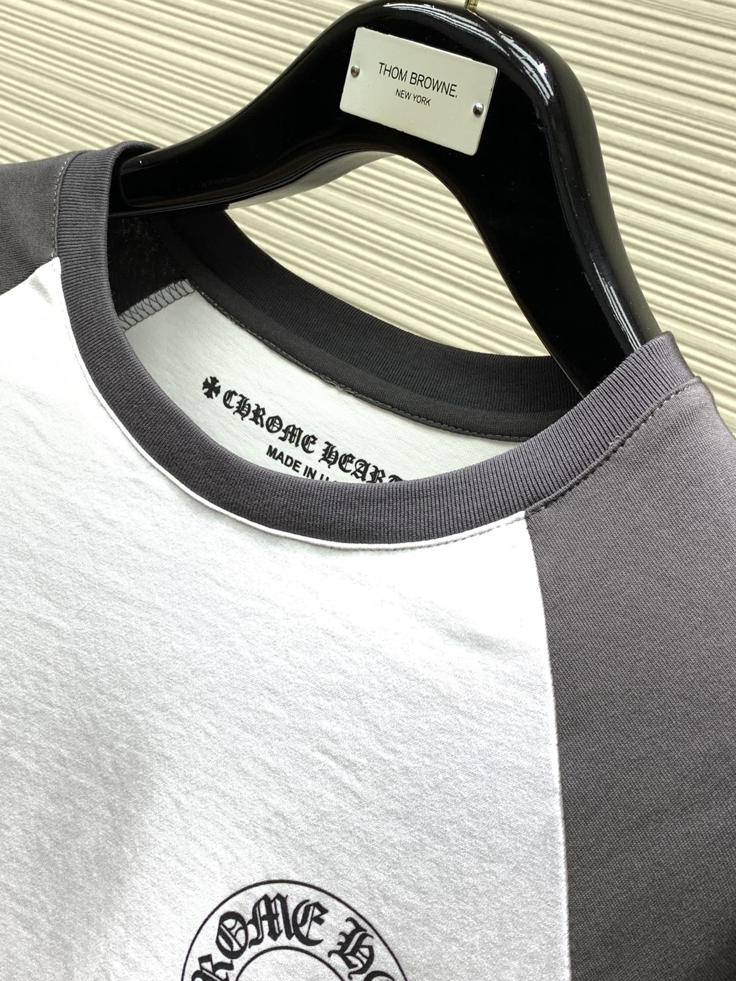 クロムハーツ Tシャツ コピー 人気 おしゃれ プリント 配色 長袖Tシャツ-1